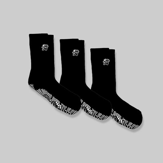 CG Crew Socks Black (3 Pack)